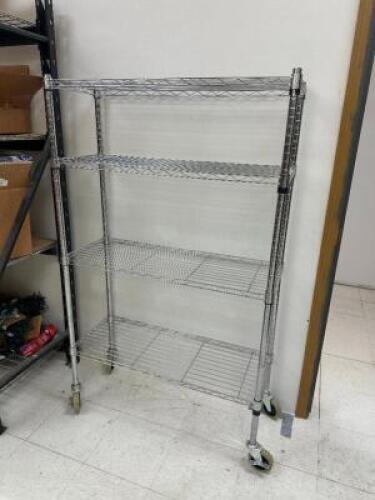 DESCRIPTION 58" ROLLING SHELVING UNIT SIZE BACK ROOM LOCATION ONE MONEY QTY 1