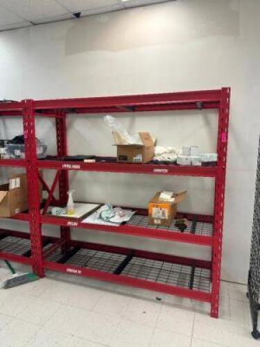 DESCRIPTION HEAVY DUTY SHELVING UNIT ADDITIONAL INFORMATION CONTENTS NOT INCLUDED. LAST DAY PICK UP ONLY. THIS LOT IS: 77" X 24" X 78" SIZE BACK ROOM