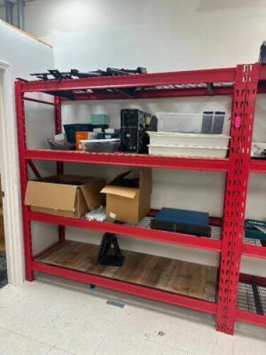 DESCRIPTION HEAVY DUTY SHELVING UNIT ADDITIONAL INFORMATION CONTENTS NOT INCLUDED. LAST DAY PICK UP ONLY. THIS LOT IS: 77" X 24" X 78" SIZE BACK ROOM
