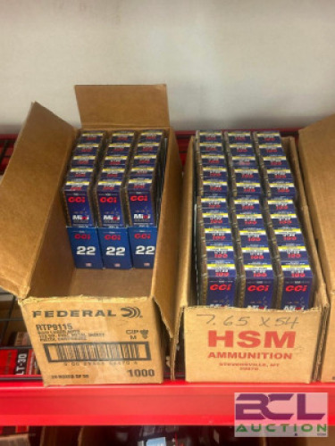DESCRIPTION PARTIAL CASE OF AMMO SIZE BACK ROOM LOCATION ONE MONEY QTY 1