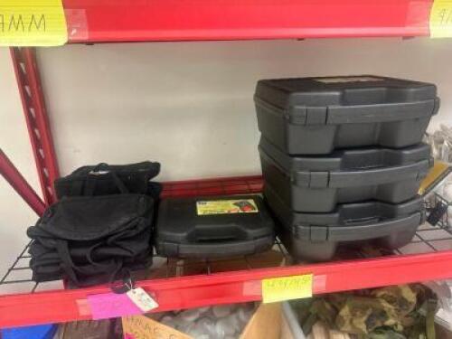 DESCRIPTION ASSORTED GUN CASES SIZE BACK ROOM LOCATION ONE MONEY QTY 1