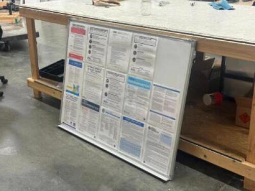 DESCRIPTION DRY ERASE BOARD SIZE WORKSHOP LOCATION ONE MONEY QTY 1