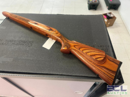 DESCRIPTION GUN STOCK SIZE PISOL CABINET LOCATION ONE MONEY QTY 1