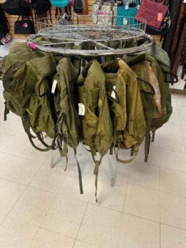 DESCRIPTION CRICLE STYLE HANGING CLOTHING RACK ADDITIONAL INFORMATION CONTENTS ARE NOT INCLUDED LOCATION MIDDLE FLOOR QTY 1