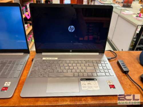 DESCRIPTION HP LAPTOP COMPUTER ADDITIONAL INFORMATION COMES WITH PASS CODE. AMD ATHION GOLD 3150U, 12 GM RAM, HAS BEEN WIPED. LOCATION GUN COUNTER QTY