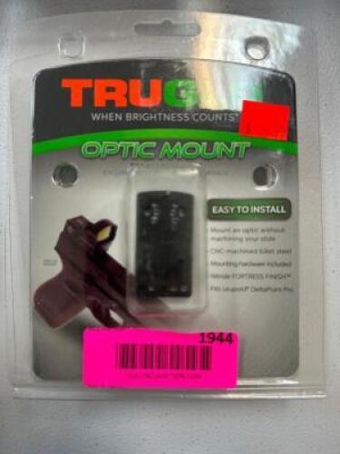 DESCRIPTION TRUGLO OPTIC MOUNT BRAND / MODEL: TRUGLO TG8950G5 ADDITIONAL INFORMATION RETAILS FOR $53 LOCATION GUN COUNTER QTY 1
