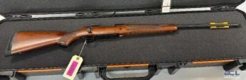 DESCRIPTION MOSSBERG PATRIOT BOLT-ACTION RIFLE CHAMBERED IN .300 WIN MAG WITH 3+1 CAPACITY, 24" BARREL, AND WALNUT STOCK. BRAND / MODEL: MOSSBERG PATR