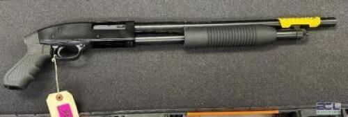 DESCRIPTION MAVERICK ARMS 88 CRUISER PUMP-ACTION SHOTGUN CHAMBERED IN 12 GAUGE WITH 5+1 CAPACITY AND 18.5" BARREL. BRAND / MODEL: MAVERICK ARMS ADDITI