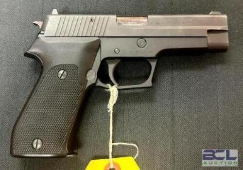 DESCRIPTION SIG SAUER P220 45 ACP PISTOL BRAND / MODEL: SIG SAUER SERIAL # G 185 400 ADDITIONAL INFORMATION USED, COMES WITH BOX AND (2) EXTRA MAGS AD