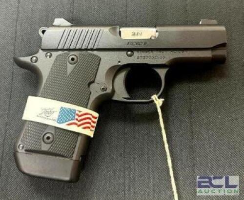 DESCRIPTION KIMBER MICRO 9 9mm PISTOL BRAND / MODEL: KIMBER SERIAL # STB0062465 ADDITIONAL INFORMATION COMES WITH CASE AND BOX ADDITIONAL INFORMATION