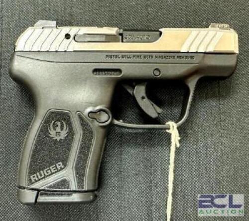 DESCRIPTION RUGER LCP MAX 380 ACP PISTOL BRAND / MODEL: RUGER SERIAL # 381540258 ADDITIONAL INFORMATION COMES WITH BOX, HOLSTER, AND ACCESSORIES ADDIT