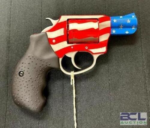 DESCRIPTION CHARTER ARMS UNDERCOVER OLD GLORY 38 SPECIAL PISTOL BRAND / MODEL: CHARTER ARMS SERIAL # 23L11747 ADDITIONAL INFORMATION COMES WITH CASE A