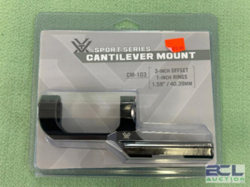 DESCRIPTION SPORT SERIES CANTILEVER MOUNT BRAND / MODEL: VORTEX OPTICS SIZE OPTICS COUNTER LOCATION ONE MONEY QTY 1