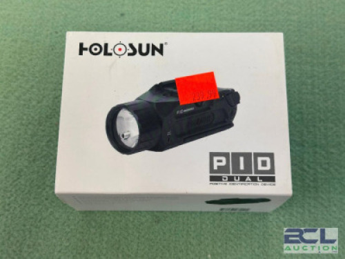 DESCRIPTION PID TAC LIGHT BRAND / MODEL: HOLOSUN SIZE OPTICS COUNTER LOCATION ONE MONEY QTY 1