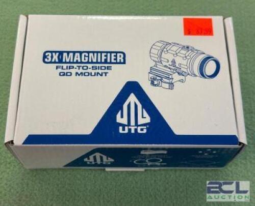 DESCRIPTION FLIP TO SIDE MAGNIFIER BRAND / MODEL: UTG SIZE OPTICS COUNTER LOCATION ONE MONEY QTY 1