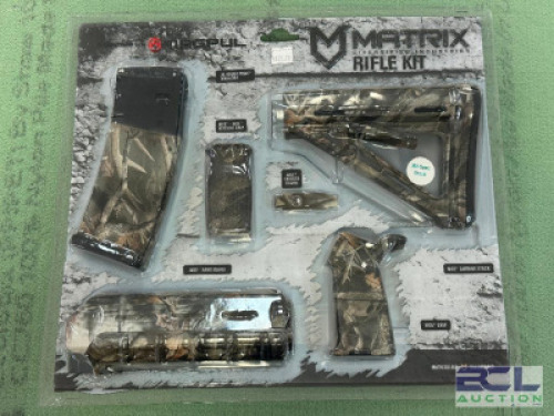DESCRIPTION MAGPUL RIFLE KIT BRAND / MODEL: MATRIX SIZE OPTICS COUNTER LOCATION ONE MONEY QTY 1