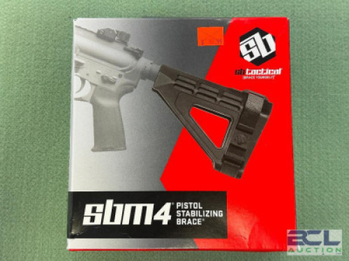DESCRIPTION PISTOL STABILIZING BRACE BRAND / MODEL: SB TACTICAL SIZE OPTICS COUNTER LOCATION ONE MONEY QTY 1