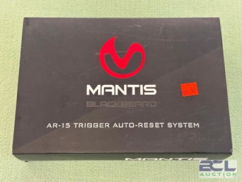 DESCRIPTION BLACKBEARD AR 15 TRIGGER AUTO RESET SYSTEM BRAND / MODEL: MANTIS SIZE OPTICS COUNTER LOCATION ONE MONEY QTY 1