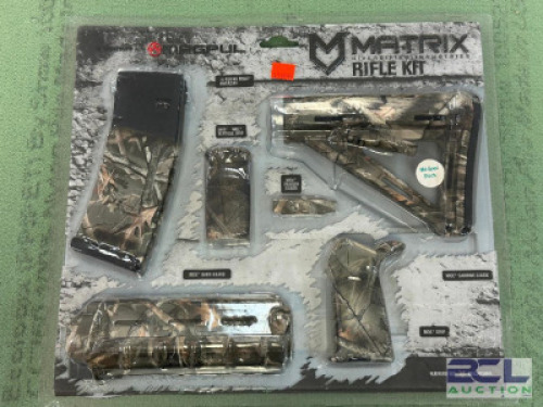 DESCRIPTION MAGPUL RIFLE KIT BRAND / MODEL: MATRIX SIZE OPTICS COUNTER LOCATION ONE MONEY QTY 1