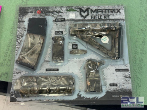 DESCRIPTION MAGPUL RIFLE KIT BRAND / MODEL: MATRIX SIZE OPTICS COUNTER LOCATION ONE MONEY QTY 1