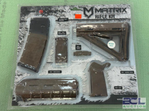 DESCRIPTION MAGPUL RIFLE KIT BRAND / MODEL: MATRIX SIZE OPTICS COUNTER LOCATION ONE MONEY QTY 1