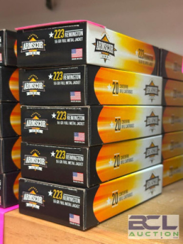DESCRIPTION (10) - BOXES OF RIFLE AMMO BRAND / MODEL: ARMSCOR SIZE OPTICS COUNTER LOCATION SOLD BY THE PIECE QTY 10