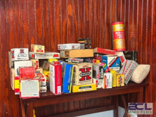 DESCRIPTION ASSORTED OLD AMMO BOXES ADDITIONAL INFORMATION EMPTY SIZE OPTICS COUNTER LOCATION ONE MONEY QTY 1