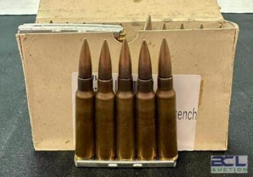 DESCRIPTION (7) 20CT BOXES OF 7.5X54 FRENCH AMMO SIZE $29.99 EACH LOCATION AMMO WALL QTY 7