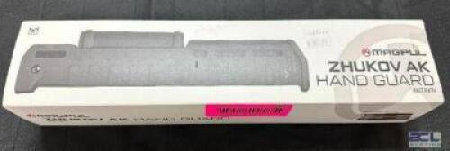 DESCRIPTION MAGPUL ZHUKOV AK HAND GUARD BRAND / MODEL: MAGP868 ADDITIONAL INFORMATION RETAILS FOR $97.99 LOCATION GUN COUNTER QTY 1