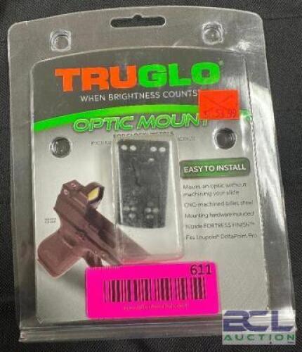 DESCRIPTION TRUGLO TG8950G3 OPTICAL MOUNT FOR GLOCK BRAND / MODEL: TRUGLO TG8950G3 ADDITIONAL INFORMATION RETAILS FOR $53.99 LOCATION GUN COUNTER QTY