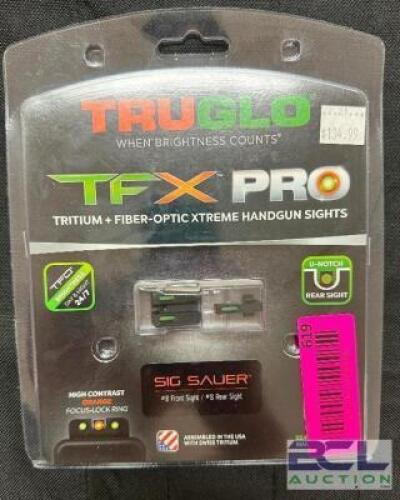 DESCRIPTION TRUGLO FIBER OPTIC HANDGUN SIGHTS FOR SIG SAUER BRAND / MODEL: TRUGLO TG13SG1PC ADDITIONAL INFORMATION RETAILS FOR $124.99 LOCATION GUN CO