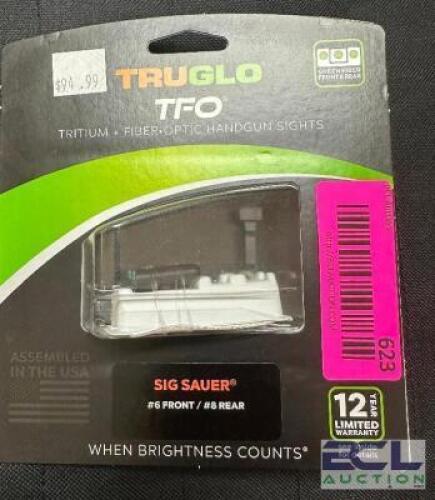 DESCRIPTION TRUGLO FIBER OPTIC HANDGUN SIGHTS FOR SIG SAUER BRAND / MODEL: TRUGLO TG131ST2 ADDITIONAL INFORMATION RETAILS FOR $94.99 LOCATION GUN COUN