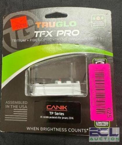 DESCRIPTION TRUGLO TG13KS1PC FIBER OPTIC SIGH FOR CANIK TP SERIES BRAND / MODEL: TRUGLO TG13KS1PC ADDITIONAL INFORMATION RETAILS FOR $144.99 LOCATION