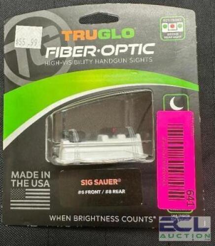 DESCRIPTION TRUGLO HI VIZ HANDGUN SIGHTS FOR SIG SAUER BRAND / MODEL: TRU GLOR TG131S2 ADDITIONAL INFORMATION RETAILS FOR $52.99 LOCATION GUN COUNTER