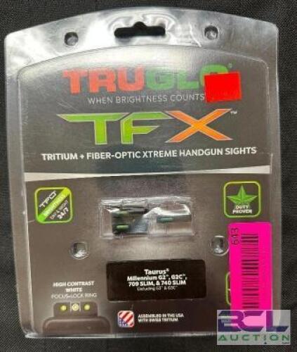DESCRIPTION TRUGLO FIBER OPTIC HANDGUN SIGHTS FOR SIG SAUER BRAND / MODEL: TRUGLO TG13TA2A ADDITIONAL INFORMATION RETAILS FOR $92 LOCATION GUN COUNTER