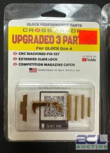 DESCRIPTION (2) CROSS ARMORY CNC MACHINED PIN SETS FOR GLOCK GEN 4 ADDITIONAL INFORMATION RETAIL FOR $45 EACH THIS LOT IS: SOLD BY THE PIECE LOCATION