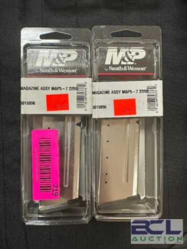 DESCRIPTION (2) M AND P ASSY MP5-7 22 ROUND MAG ADDITIONAL INFORMATION RETAILS FOR $46.99 THIS LOT IS: SOLD BY THE PIECE LOCATION GUN COUNTER QTY 2