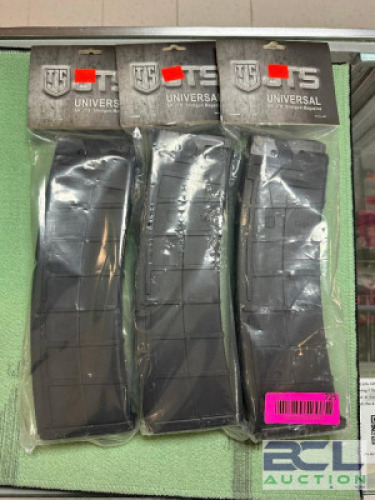 DESCRIPTION (3) JTS JARMAG 10 AR SHOTGUN 10 ROUND MAGAZINES ADDITIONAL INFORMATION RETAILS FOR $50.99 THIS LOT IS: SOLD BY THE PIECE LOCATION GUN COUN