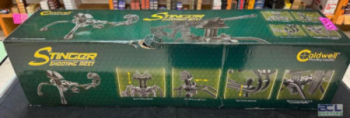 DESCRIPTION STINGER SHOOTING REST ADDITIONAL INFORMATION RETAILS FOR $134 LOCATION GUN COUNTER QTY 1