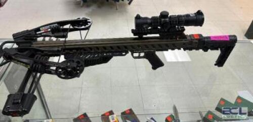 DESCRIPTION KILLER INSTINCT XCAM CROSSBOW. ADDITIONAL INFORMATION RETAILS FOR $479 LOCATION KNIFE COUNTER QTY 1
