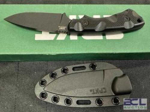 DESCRIPTION CRKT 2082 SIWI FIXED BLADE KNIFE WITH 3.34" SK5 CARBON STEEL BLADE, G10 HANDLE, AND MOLLE-COMPATIBLE SHEATH BRAND / MODEL: CRKT 2092 SIWI