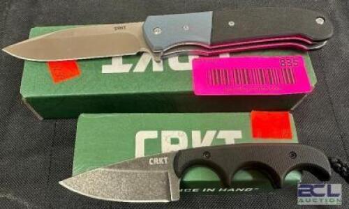 DESCRIPTION (2) CRKT POCKET KNIVES THIS LOT IS: SOLD BY THE PIECE LOCATION KNIFE COUNTER QTY 2
