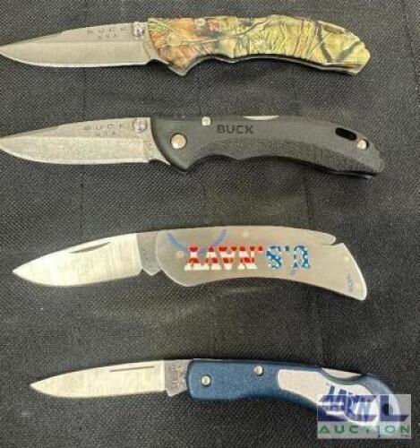 DESCRIPTION (4) ASSORTED POCKET KNIVES THIS LOT IS: SOLD BY THE PIECE LOCATION KNIFE COUNTER QTY 4