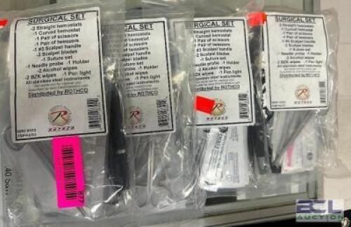 DESCRIPTION (4) ROTCHO SURGICAL SETS. ADDITIONAL INFORMATION RETAILS FOR $29.99 EACH THIS LOT IS: SOLD BY THE PIECE LOCATION KNIFE COUNTER QTY 4