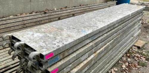 (3) 10' ALUMINUM SCAFFOLDING DECK