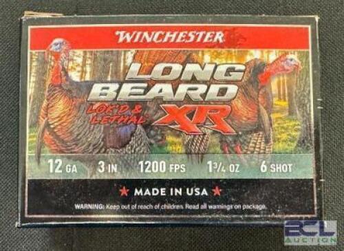 DESCRIPTION (1) 10CT BOX OF 12 GAUGE SHOTGUN SHELLS BRAND / MODEL: WINCHESTER DOUBLE X ADDITIONAL INFORMATION #6 THIS LOT IS: 3" SIZE $24.99 LOCATION