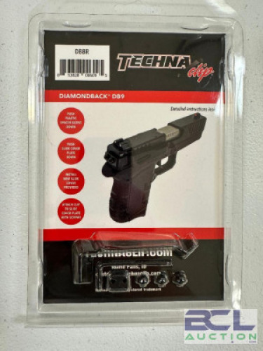 (4) TECHNA CLIPS DIAMONDBACK DB9