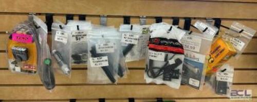 DESCRIPTION (1) LOT OF ASSORTED FIREARM PARTS AND HARDWARE. ADDITIONAL INFORMATION SEE ADDITIONAL IMAGES. THIS LOT IS: ONE MONEY LOCATION MIDDLE FLOOR