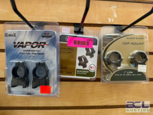 DESCRIPTION (5) LEUPOLD SCOPE MOUNTS ADDITIONAL INFORMATION RETAILS FOR $21 EACH THIS LOT IS: SOLD BY THE PIECE LOCATION MIDDLE FLOOR QTY 5