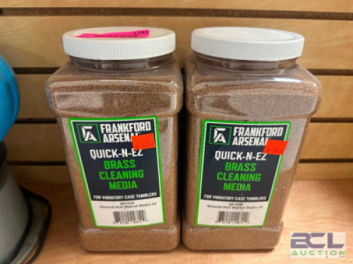 DESCRIPTION (2) CONTAINERS OF FRANKFORD ARSENAL BRASS CLEANING MEDIA ADDITIONAL INFORMATION RETAILS FOR $24 EACH THIS LOT IS: SOLD BY THE PIECE LOCATI